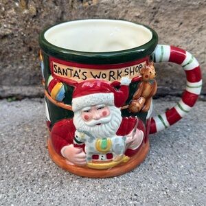 Certified Int’l Susan Winget 20oz Collectable Santa's Workshop Ceramic Mug